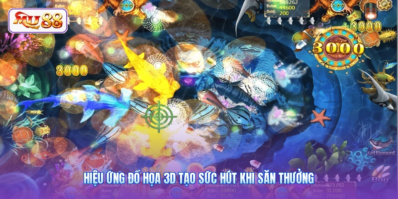 Hiệu ứng đồ họa 3D tạo sức hút khi săn thưởng